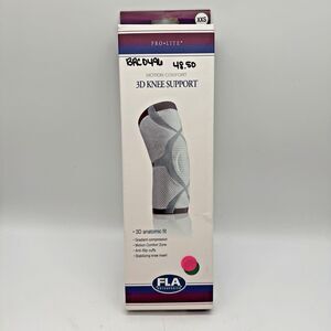 FLA Orthopedics ProLite Motion Comfort 3D Knee Support White XX Small Anti Slip